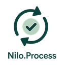 Icoon voor Nilo.Process, een onderdeel van de Nilo AI oplossing.